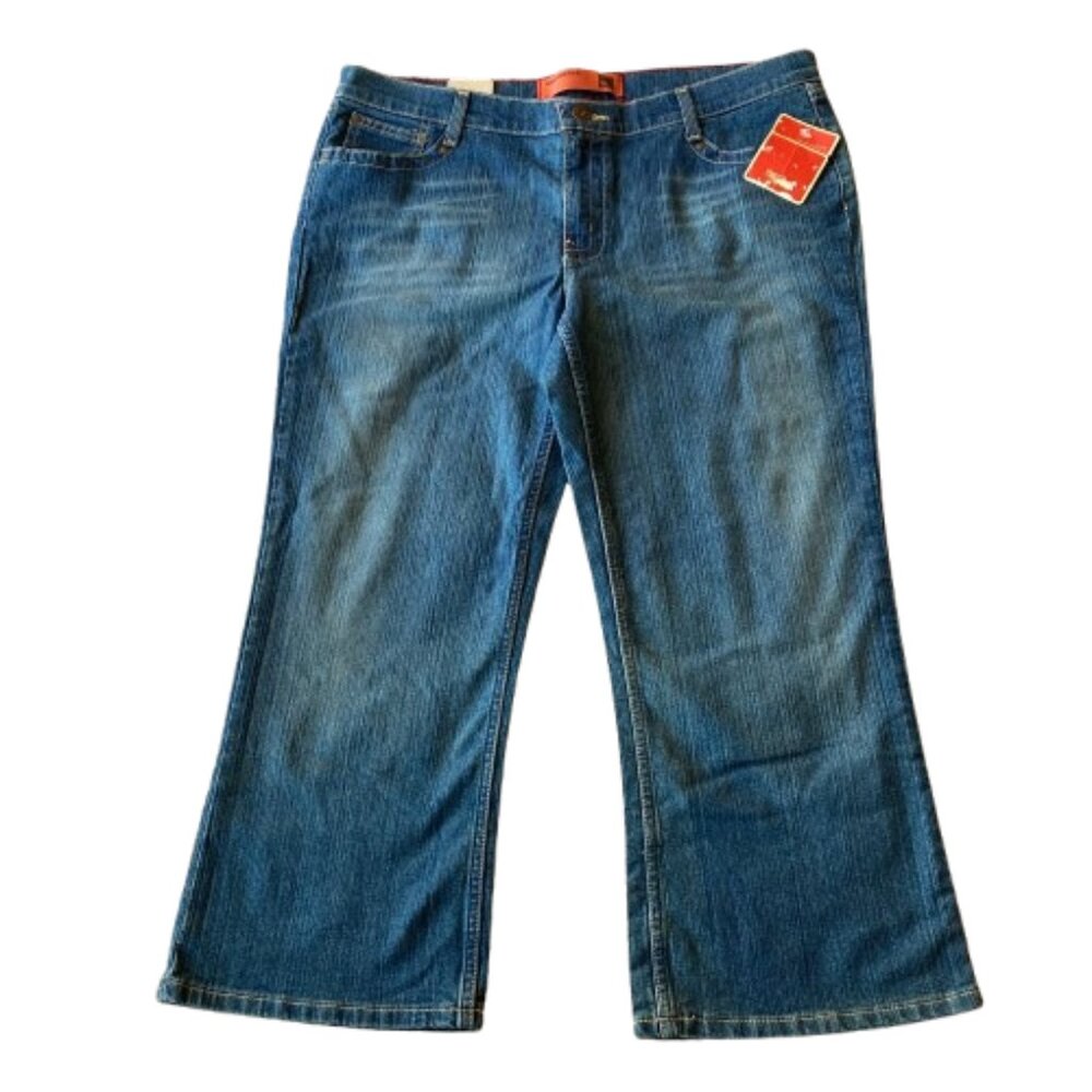 Mossimo Y2K Women's Low Rise Cropped Jeans Juniors 15 Medium Stone NWT